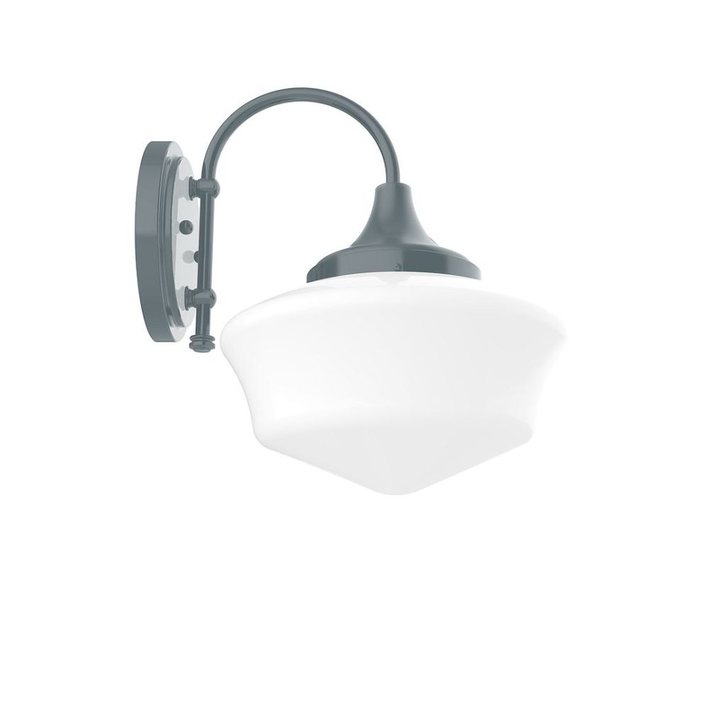 Montclair Lightworks SCC021-40 Schoolhouse 12" Wall Sconce In Slate Gray
